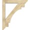 Ekena Millwork Merced Slat Rough Sawn Bracket w/ Offset Brace, Douglas Fir, 6"W x 34"D x 40"H BKT0604X34X40MRC06RDF - alternate 4